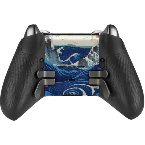 View of the Naruto whirlpools at Awa by Hiroshige Xbox Elite Wireless Controller Series 2 Skin
