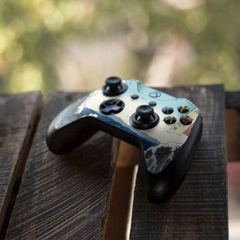 Hiroshige View of the Naruto whirlpools at Awa Xbox One Elite Controller Skin