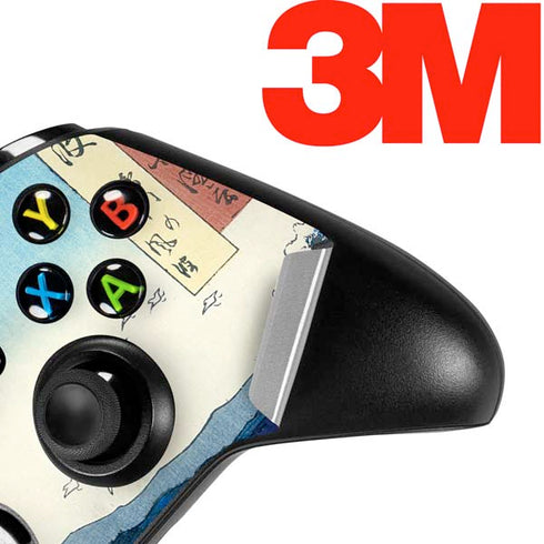 Hiroshige View of the Naruto whirlpools at Awa Xbox One X Controller Skin