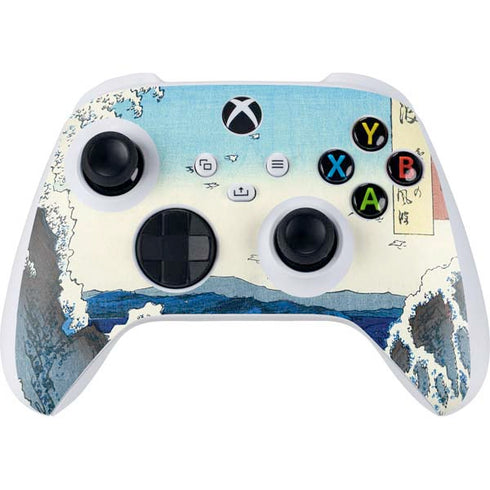 Hiroshige View of the Naruto whirlpools at Awa Xbox Series S Controller Skin