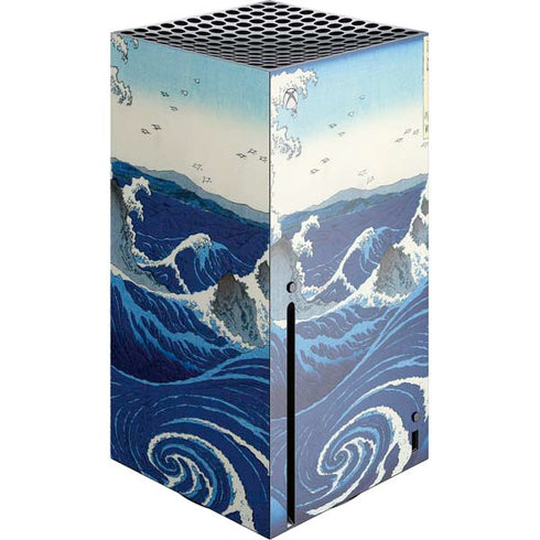 Hiroshige View of the Naruto whirlpools at Awa Xbox Series X Console Skin
