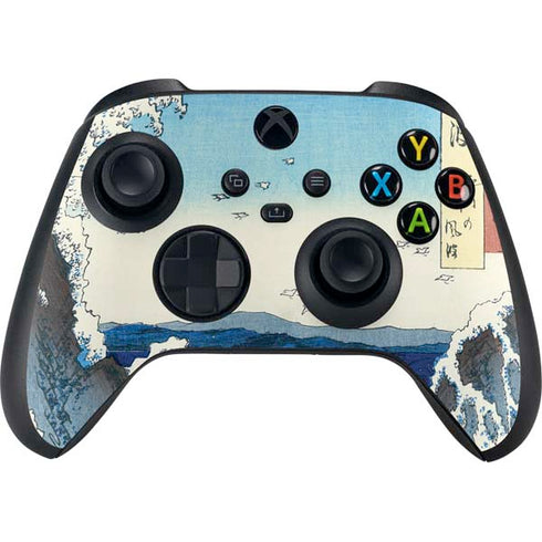 Hiroshige View of the Naruto whirlpools at Awa Xbox Series X Controller Skin
