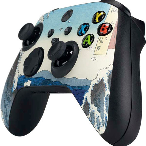 Hiroshige View of the Naruto whirlpools at Awa Xbox Series X Controller Skin
