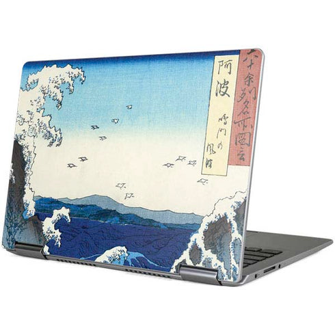 Hiroshige View of the Naruto whirlpools at Awa Yoga 710 14in Skin
