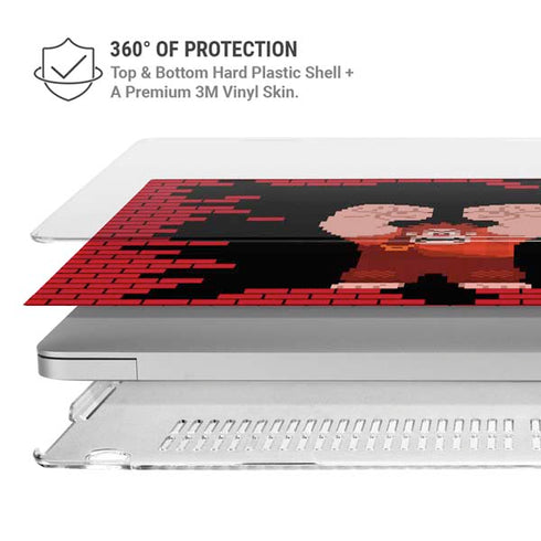 Disney Wreck-it Ralph Vintage Arcade MacBook Pro 15in (2016-19) Case plus Skin