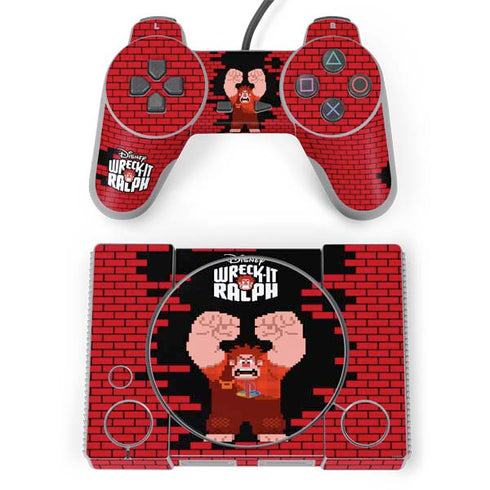 Disney Wreck-it Ralph Vintage Arcade PlayStation Classic Bundle Skin