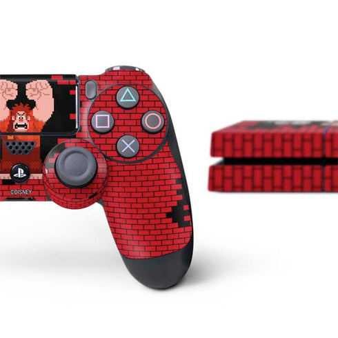 Disney Wreck-it Ralph Vintage Arcade PS4 Console and Controller Bundle Skin