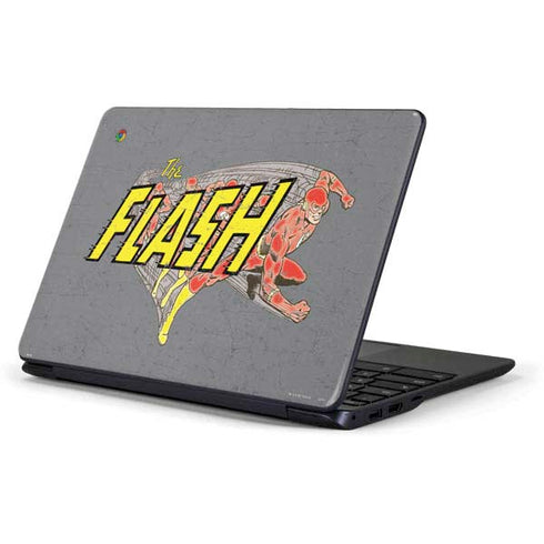 DC Comics The Flash Vintage Action Running Pose Samsung Chromebook Skin
