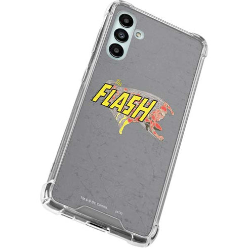 DC Comics The Flash Vintage Action Running Pose Galaxy A13 5G Clear Case