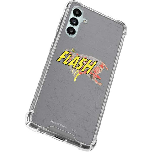 DC Comics The Flash Vintage Action Running Pose Galaxy A15 5G Clear Case