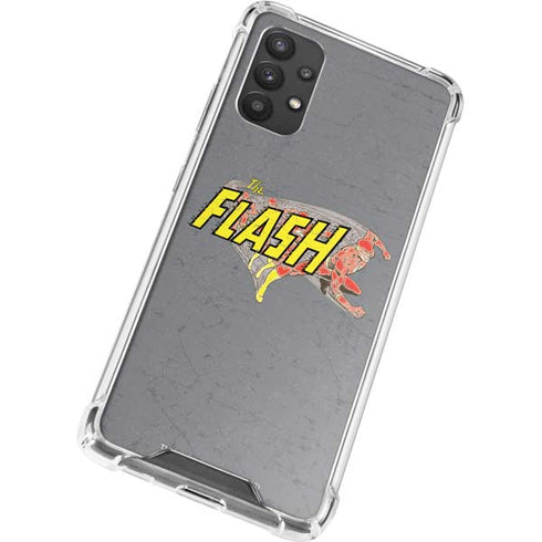 DC Comics The Flash Vintage Action Running Pose Galaxy A32 5G Clear Case