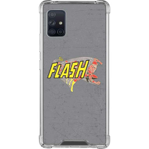 DC Comics The Flash Vintage Action Running Pose Galaxy A51 5G Clear Case