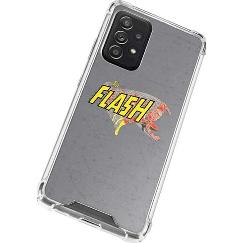 DC Comics The Flash Vintage Action Running Pose Galaxy A52 5G Clear Case