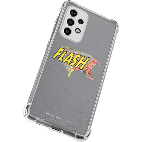 DC Comics The Flash Vintage Action Running Pose Galaxy A53 5G Clear Case