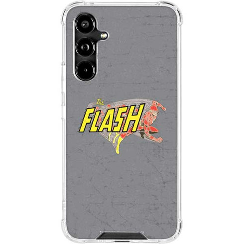 DC Comics The Flash Vintage Action Running Pose Galaxy A54 5G Clear Case