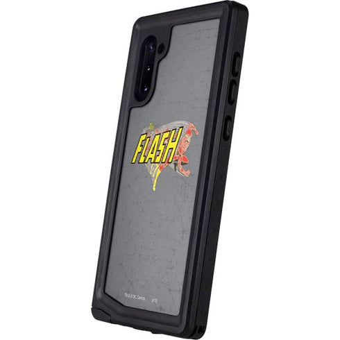 DC Comics The Flash Vintage Action Running Pose Galaxy Note 10 Waterproof Case