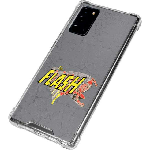 DC Comics The Flash Vintage Action Running Pose Galaxy Note20 5G Clear Case