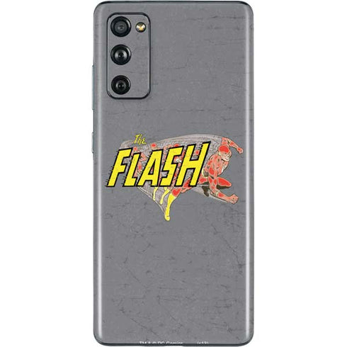 DC Comics The Flash Vintage Action Running Pose Galaxy S20 Fan Edition Skin