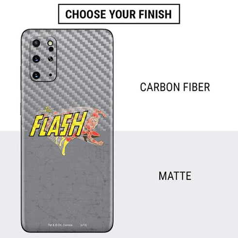 DC Comics The Flash Vintage Action Running Pose Galaxy S20 Plus Skin