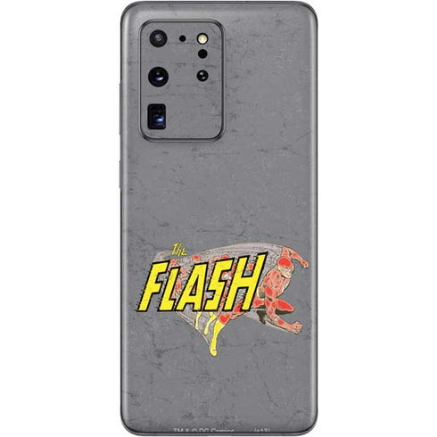 DC Comics The Flash Vintage Action Running Pose Galaxy S20 Ultra 5G Skin