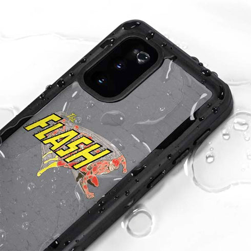 DC Comics The Flash Vintage Action Running Pose Galaxy S20 Waterproof Case