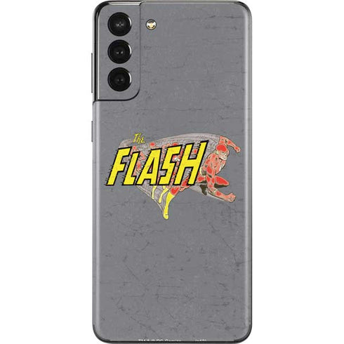 DC Comics The Flash Vintage Action Running Pose Galaxy S21 Plus 5G Skin