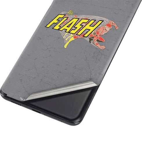 DC Comics The Flash Vintage Action Running Pose Galaxy S21 Plus 5G Skin