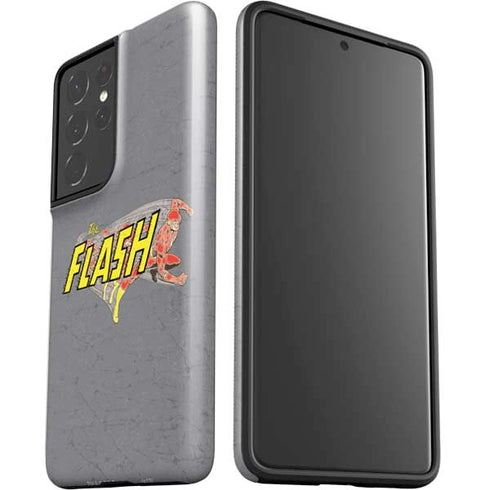 DC Comics The Flash Vintage Action Running Pose Galaxy S21 Ultra 5G Pro Case