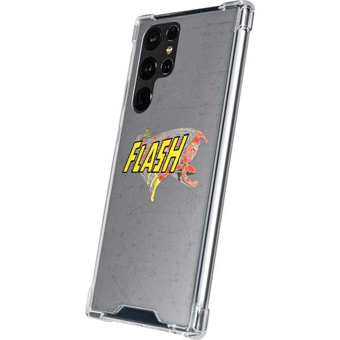 DC Comics The Flash Vintage Action Running Pose Galaxy S22 Ultra Clear Case