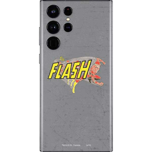 DC Comics The Flash Vintage Action Running Pose Galaxy S22 Ultra Skin