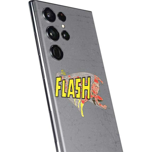 DC Comics The Flash Vintage Action Running Pose Galaxy S22 Ultra Skin