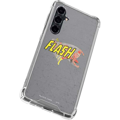 DC Comics The Flash Vintage Action Running Pose Galaxy S23 FE Clear Case
