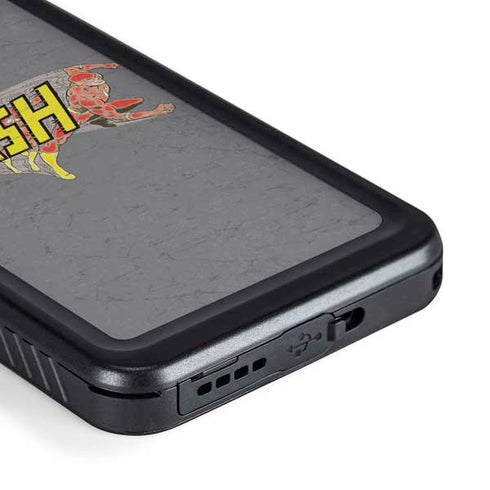 DC Comics The Flash Vintage Action Running Pose Galaxy S23 Waterproof Case