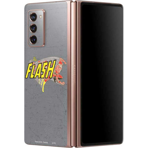 DC Comics The Flash Vintage Action Running Pose Galaxy Z Fold2 5G Skin