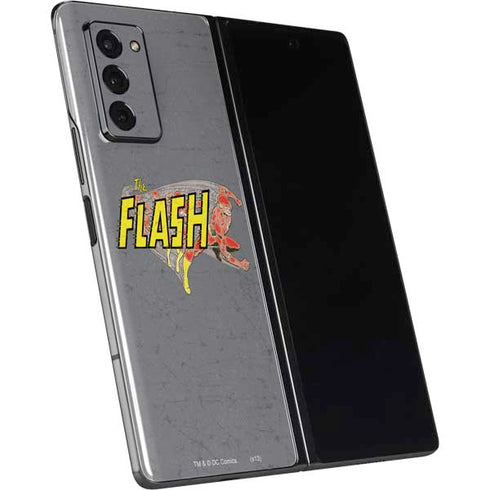 DC Comics The Flash Vintage Action Running Pose Galaxy Z Fold2 5G Skin