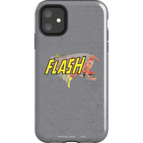 DC Comics The Flash Vintage Action Running Pose iPhone 11 Impact Case