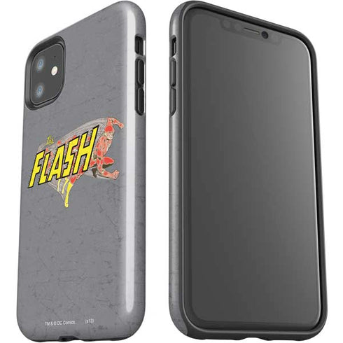 DC Comics The Flash Vintage Action Running Pose iPhone 11 Impact Case