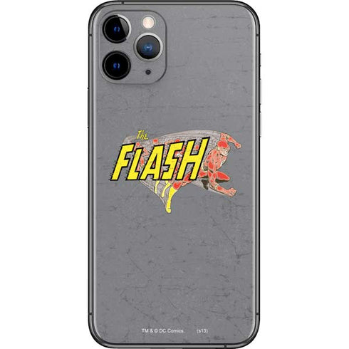 DC Comics The Flash Vintage Action Running Pose iPhone 11 Pro Skin