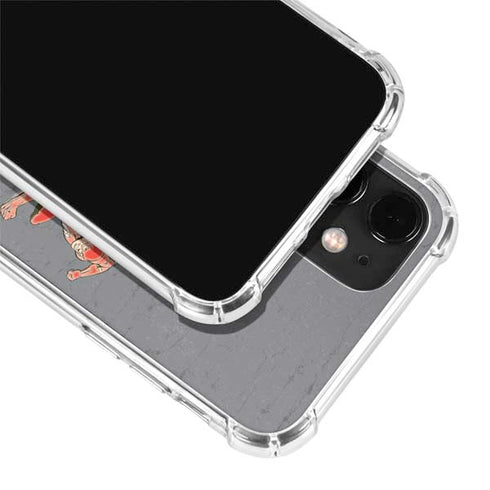 DC Comics The Flash Vintage Action Running Pose iPhone 12 Clear Case