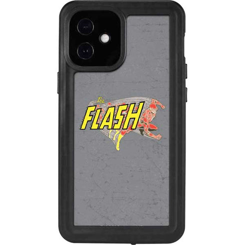 DC Comics The Flash Vintage Action Running Pose iPhone 12 Mini Waterproof Case
