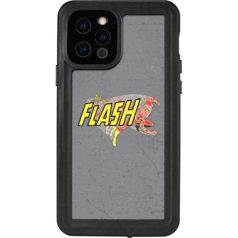 DC Comics The Flash Vintage Action Running Pose iPhone 12 Pro Waterproof Case