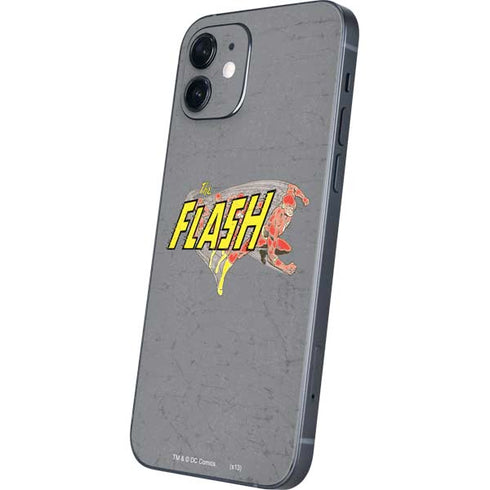 DC Comics The Flash Vintage Action Running Pose iPhone 12 Skin