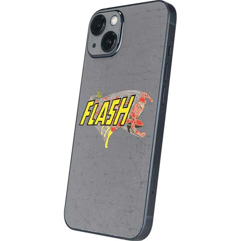 DC Comics The Flash Vintage Action Running Pose iPhone 14 Plus Skin