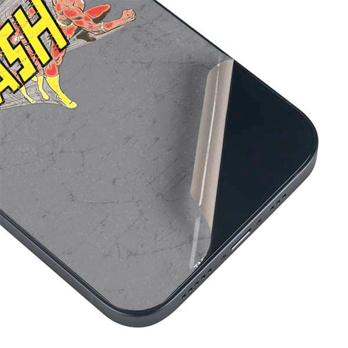 DC Comics The Flash Vintage Action Running Pose iPhone 14 Plus Skin