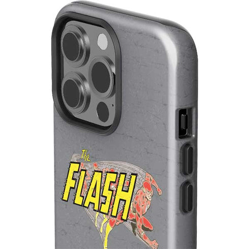 DC Comics The Flash Vintage Action Running Pose iPhone 15 Pro Impact Case