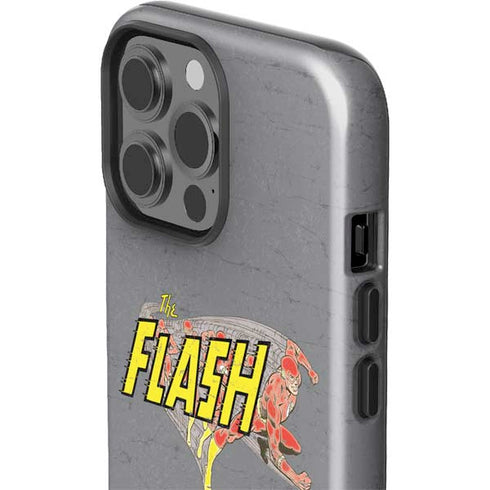 DC Comics The Flash Vintage Action Running Pose iPhone 15 Pro Max Impact Case