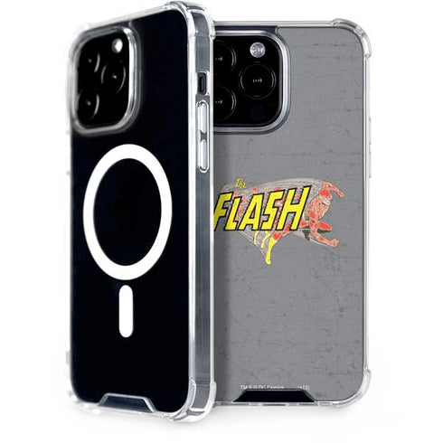 DC Comics The Flash Vintage Action Running Pose iPhone 15 Pro Max MagSafe Case