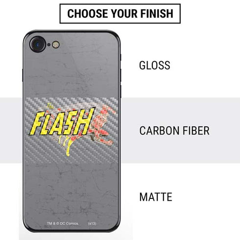 DC Comics The Flash Vintage Action Running Pose iPhone SE (2nd & 3rd Gen) Skin
