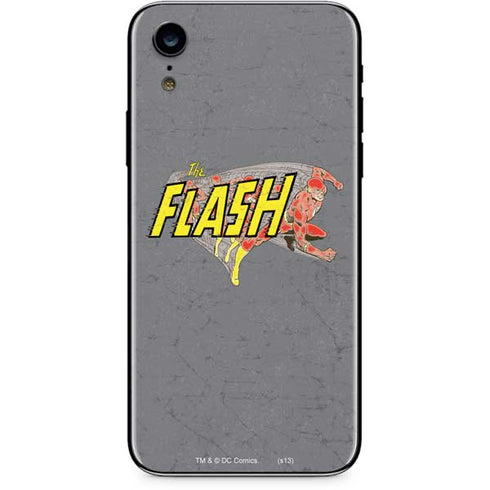 DC Comics The Flash Vintage Action Running Pose iPhone XR Skin