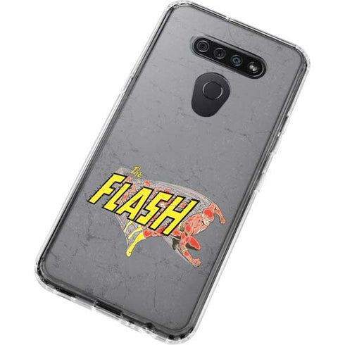DC Comics The Flash Vintage Action Running Pose LG K51/Q51 Clear Case